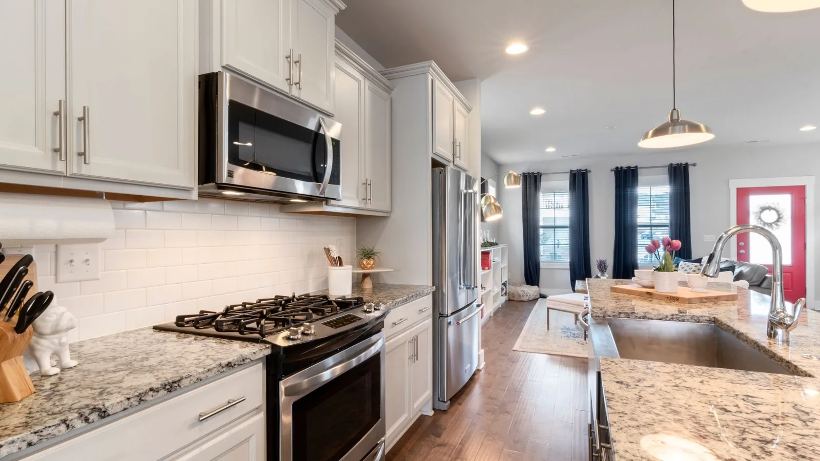 Clean modern kitchen after detailed interior cleaning